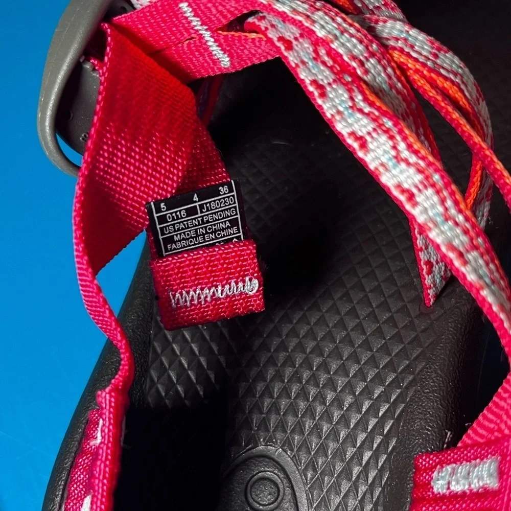 Chaco kids Zx1 Gray Pink Strappy Adjustable Hiking Outdoors Water Sandal